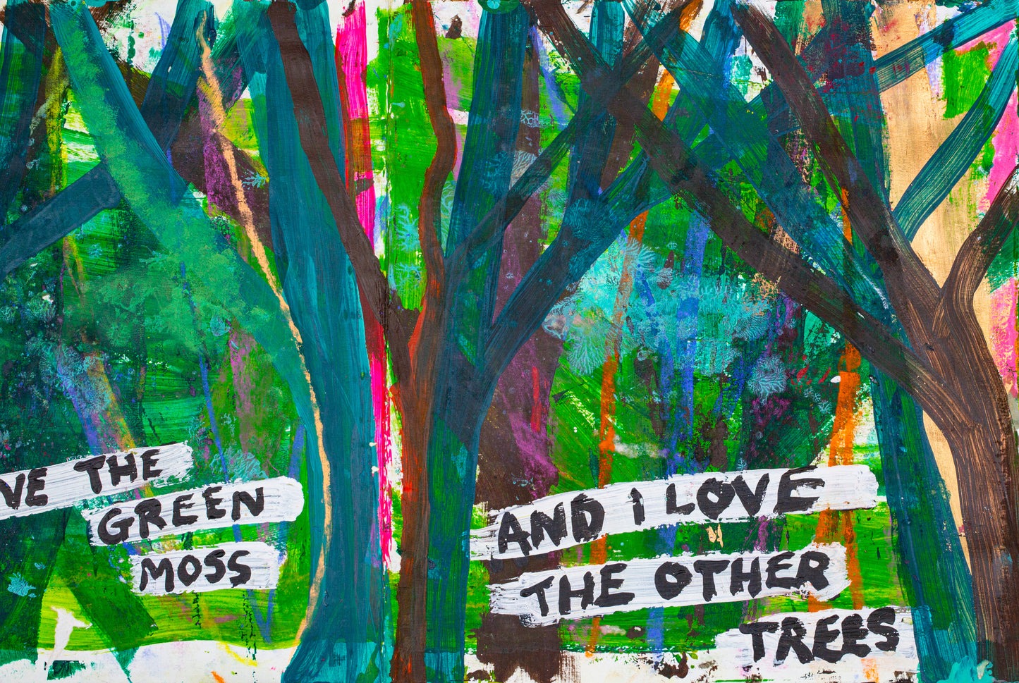 The Artist Taxi Driver / I Love the Trees book (original artwork)