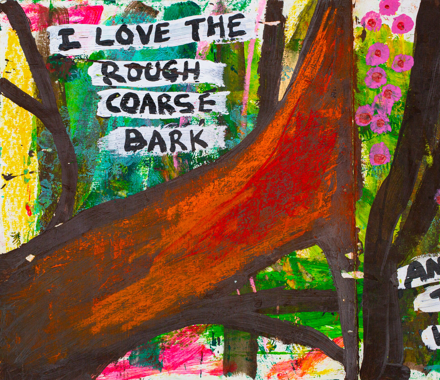 The Artist Taxi Driver / I Love the Trees book (original artwork)