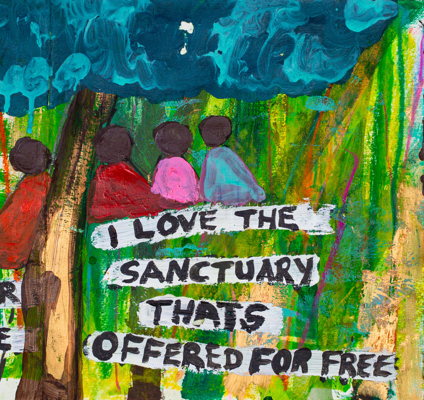 The Artist Taxi Driver / I Love the Trees book (original artwork)