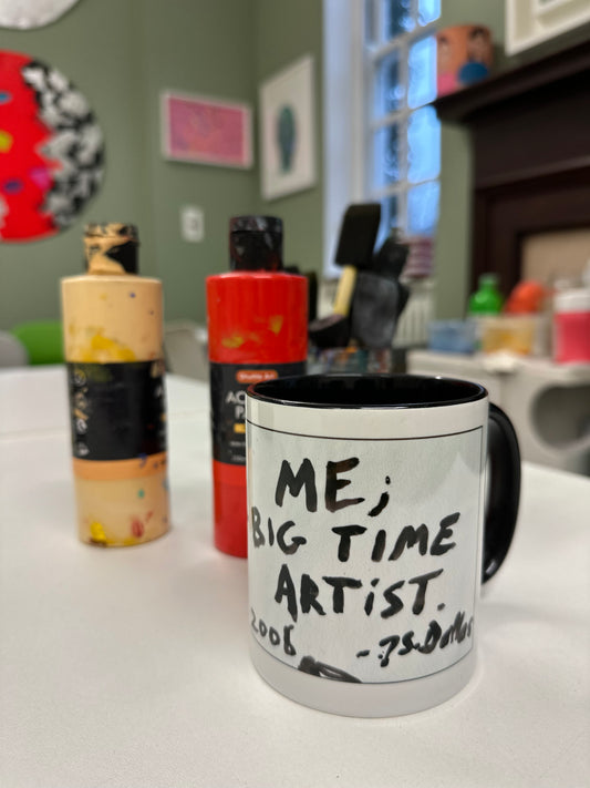 Me, Big Time Artist mug
