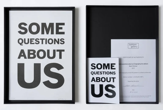 Mark Titchner / Some Questions About Us risograph print set